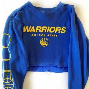 Cropped Golden State Warriors Sweatshirt